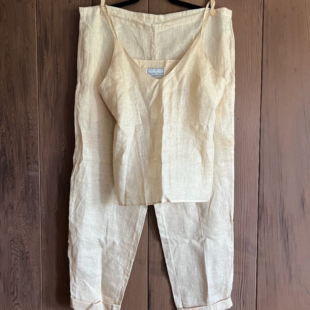 Vintage Lat Taylor Think Tank sheer linen set. size 6/8